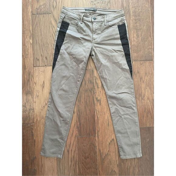 Joe’s Skinny  Ankle Gray Jeans Black Hip Stripe size 30 - Picture 1 of 8
